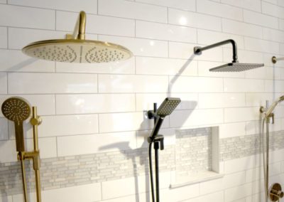 Showroom shower head options