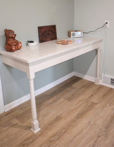 White desk