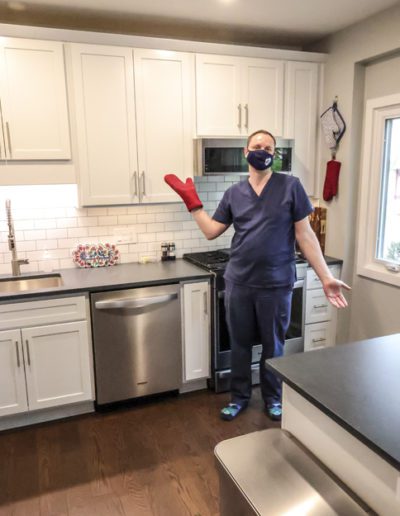 Kitchen remodel and homeowner