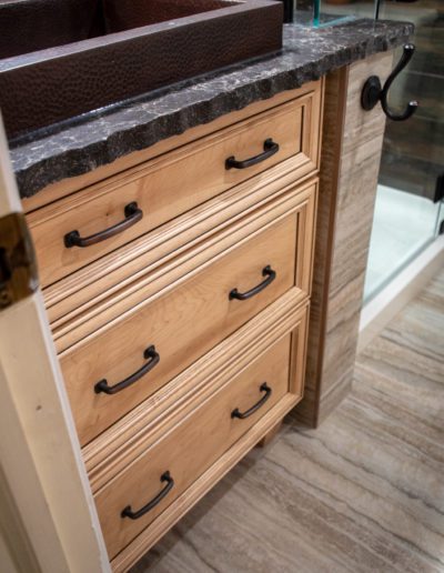 New bathroom sink cabinet