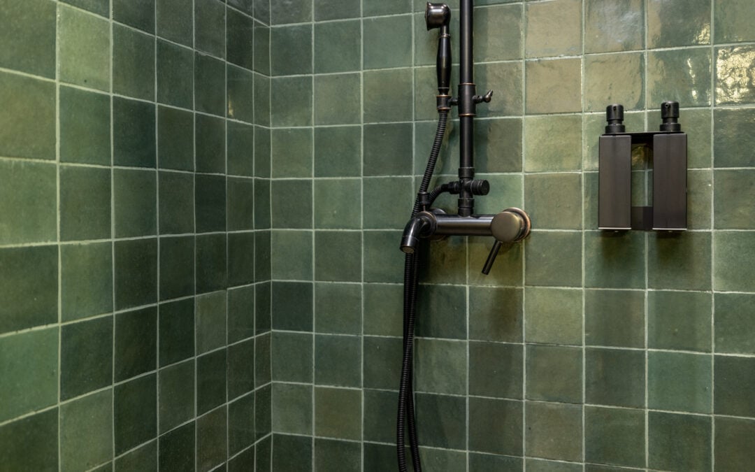 Green Tile Bathroom
